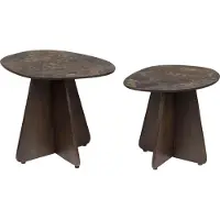 White Label Side Table Naut Set of 2 (53 x 39 x 40 cm)