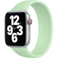 Apple Bracelet Boucle unique en Silicone pour Watch | 38/40/41/42 mm - Taille 8 - Pistachio