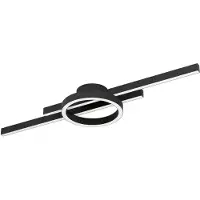 Eglo : Plafonnier LED, réglage de la température de couleur (CCT), variateur intégré, 2850 lumens - Gambulaga, 75969