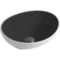 Mexen Lavabo ELZA noir/blanc 40 cm