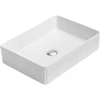 Mexen Grovo lavabo à poser rainuré 50 x 34 cm, blanc - 22305000