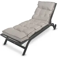Blomster Coussin de jardin pour chaise longue-coussin pour chaise longue-190 cm-beige