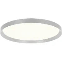 Steinhauer Éclairage de plafond moderne Flady Gris métal Ø30cm