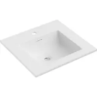 Mexen Otis lavabo encastré 51 x 46,5 cm, blanc mat - 25185001