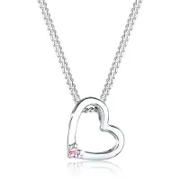 Elli Chaîne 'Herz' rose / argent