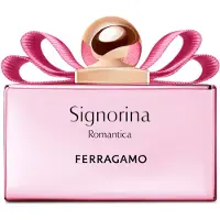 Salvatore Ferragamo Signorina Romantica, Femme, 100 ml, Flacon rechargeable, Parfum liquide, Cassis, Citron, Roumain, Biscuit, Néroli, Fleur d'oranger