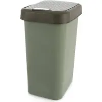 Orion Poubelle en plastique verte 25 l