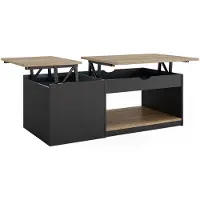 Vicco Table basse Avela Noir 55x110cm, Model 50593