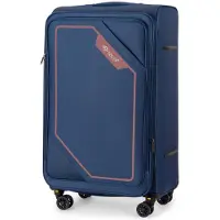 Solier Valise de voyage valise à 4 roulettes Leicht Tourister Trolley valise à roulettes avec serrure à combinaison Grand trolley de voyage 40L