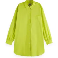 Scotch & Soda U9b00628t Oversized Long Sleeve Shirt Jaune 34 Femme
