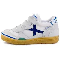 Munich Gresca Velcro In Indoor Football Shoes Blanc EU 28 Enfants