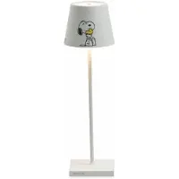 Zafferano Lampe Led Poldina Pro Peanuts Friends Rechargeable Ip65 Extérieur, Dimmable Avec Autonomie Jusqu'À 12 Heures