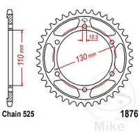 Jt Couronne moto JTR1876,45