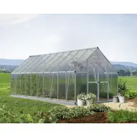 Palram - Canopia Serre Palram - Canopia Essence polycarbonate 4 mm 244 x 607 cm argent