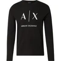Armani Exchange T-Shirt noir / blanc