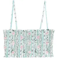 Next Hauts de bikini bleu clair / rose / blanc