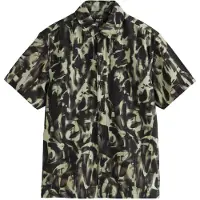 Next Chemise olive / vert foncé