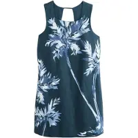 Next Robe fourreau bleu marine / bleu clair