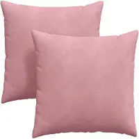vidaXL Coussins de canapé 2 pcs Rose 60 x 60 cm