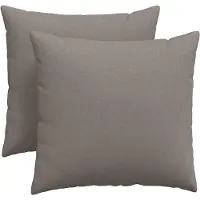 vidaXL Coussins de canapé 2 pcs Taupe 45 x 45 cm tissu