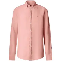 Hackett Hm3010635 Linen Long Sleeve Shirt Rose S Homme