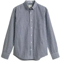Gant Reg Stripe Long Sleeve Shirt Bleu S Homme