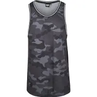 Urban Classics T-Shirt 'Camo Mesh' gris / gris foncé / noir