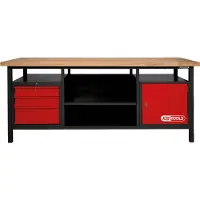 Ks Tools Établi XXL avec 3 tiroirs et 1 porte - 865.0201