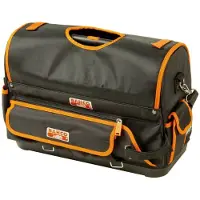 Bahco Deluxe Open Textile Tool Bag With Rigid Base 32l 365 Mmx225 Mmx480 Mm Orange