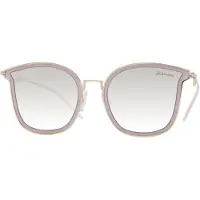 Ana Hickmann Hi3065-5504a 55/21/145 Woman Sunglasses Blanc,Doré Grey/CAT2 Femme