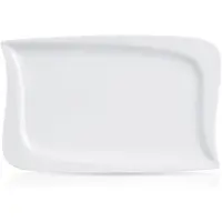 Verso Plat rectangulaire en porcelaine pour entrées et desserts