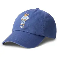 Ralph Lauren pour homme. 710A13276001 Casquette en sergé avec Ours Polo bleu (OSFA), Casuel, Coton