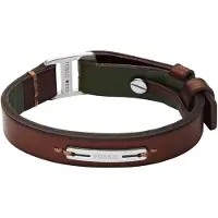 Fossil Bracelet 'Machine' marron / vert foncé