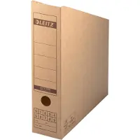 Leitz Porte-revues Premium 6083 - en carton recyclé FSC - dos 77 mm - brun - 10 pièces