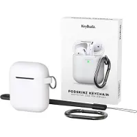 KEYBUDZ Elevate (Manchon pour casque d'écoute), Étui pour écouteurs + casque, Blanc