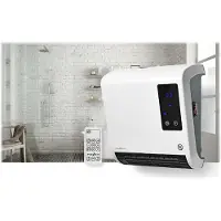 Nedis chauffage de salle de bain - 2000 W - thermostat réglable - 2 modes de chaleur - IP22 - télécommande - blanc