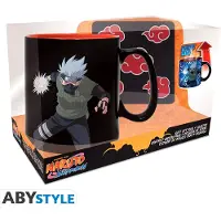 Sonstige Verlage NARUTO SHIPPUDEN Set Cadeau Mug Changeant + Sous-verre Akatsuki
