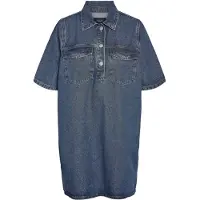 Noisy May Robe-chemise 'NMIndie' bleu denim