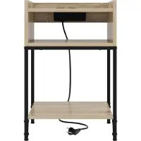 vidaXL Table de chevet Chêne sonoma 40 x 40 x 61 cm Bois d'ingénierie