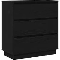vidaXL Cabinet de chevet avec Noir 71 x 34.5 x 75 cm Bois d'ingénierie