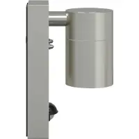 vidaXL Applique murale d'extérieur , argent, 6,5 x 10,5 x 16 cm, en acier inoxydable et verre