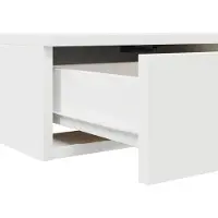 vidaXL Tiroirs de lit Blanc 200 x 36.5 x 16.5 cm Bois d'ingénierie