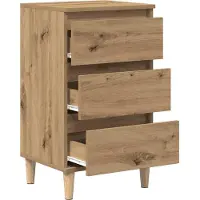 vidaXL Cabinet de chevet avec tiroir chêne artisanal 40 x 35 x 70 cm