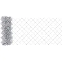 vidaXL Clôture à mailles argentée 25 x 0,8 m Acier galvanisé