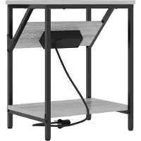 vidaXL Table de chevet 2 pcs Sonoma gris 38 x 30 x 48 cm