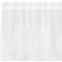 vidaXL Rideau en Dentelle Floral Blanc 300 x 600 cm Polyester