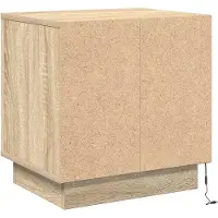 vidaXL Cabinet de chevet avec 2 pcs Chêne sonoma 44 x 34,5 x 45 cm