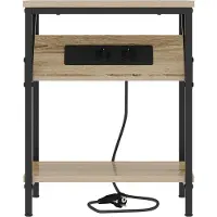 vidaXL Table de chevet 2 pcs Chêne sonoma 38 x 30 x 48 cm