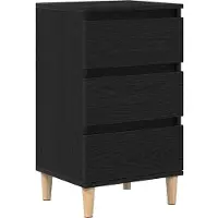 vidaXL Cabinet de chevet Chêne noir 40 x 35 x 70 cm Bois d'ingénierie