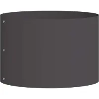 vidaXL Cache-pot de jardin Noir 30 x 30 x 20 cm Acier
